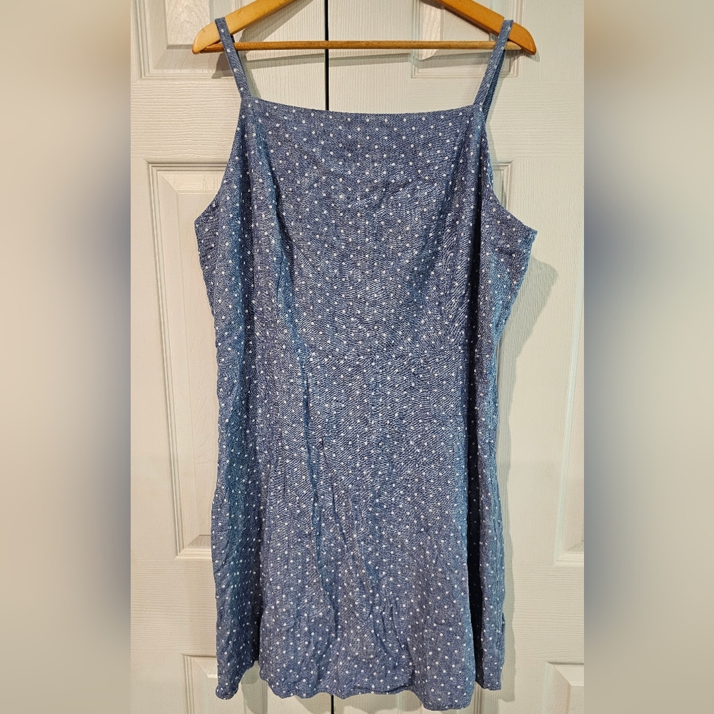 Old Navy denim polka dot dress size XXL